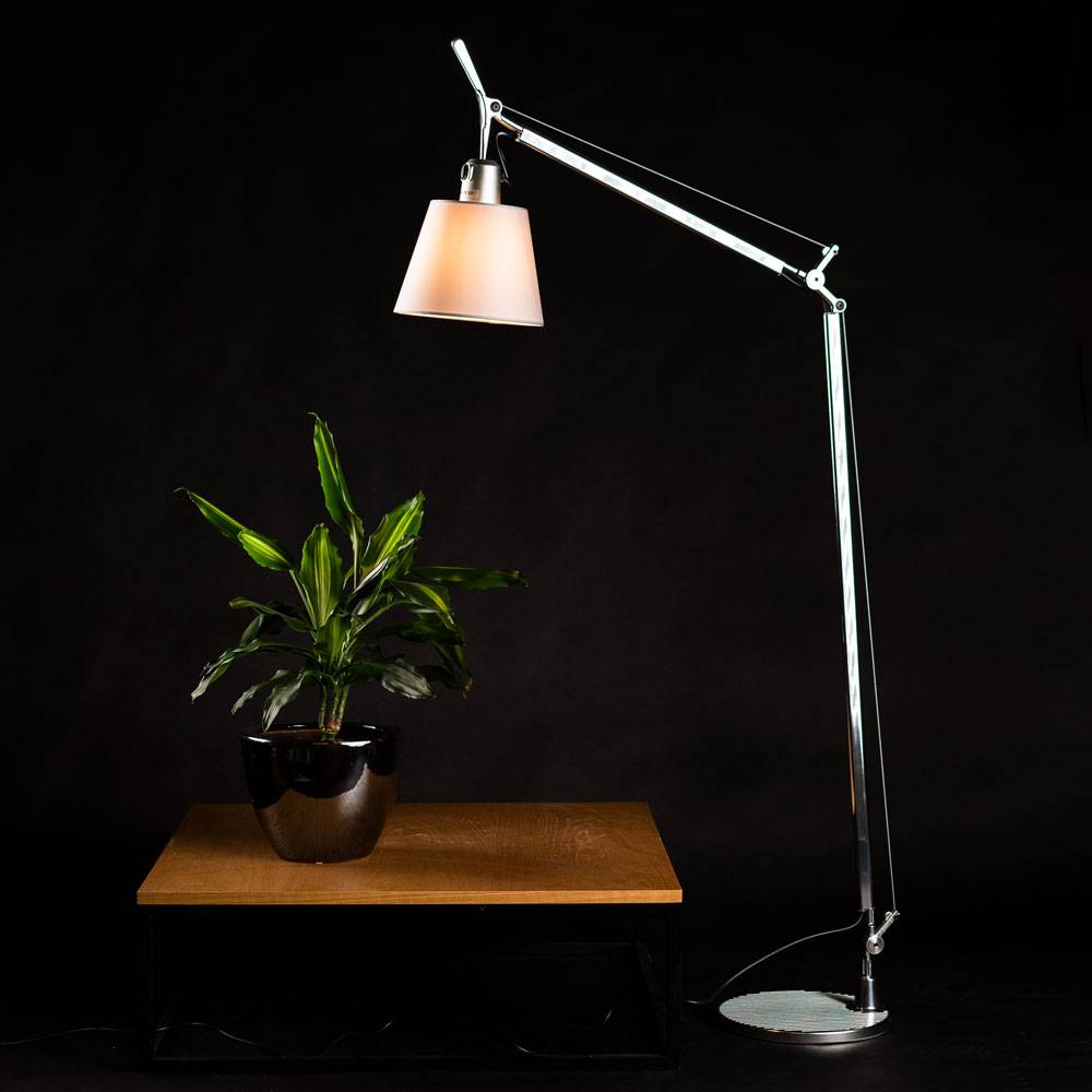 S.Luce Artemide Tolomeo Basculante Tischlampe Ø 18cm Pergament Günstig kaufen