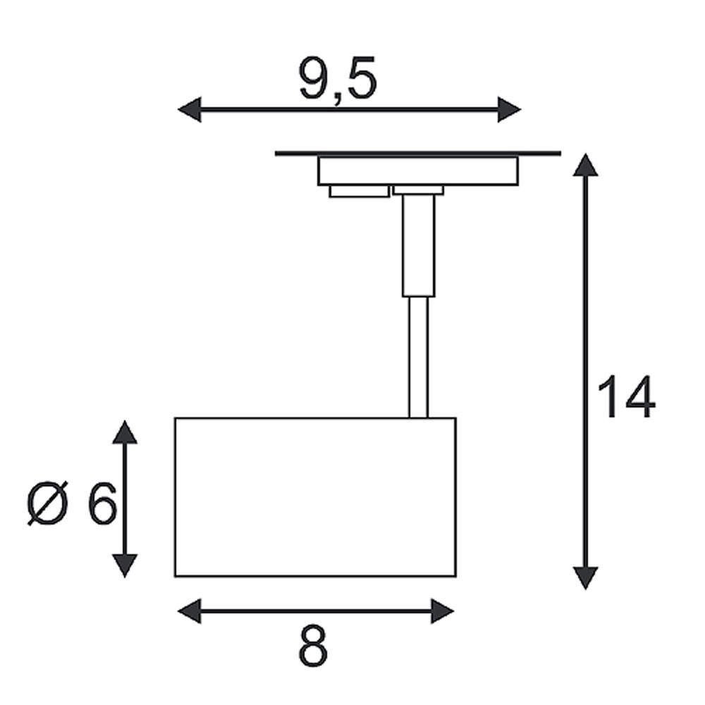 S.Luce SLV Bima II Leuchtenkopf Weiß 2xGU10 max. 50W inkl. 1P.-Adapter Lagerräumung
