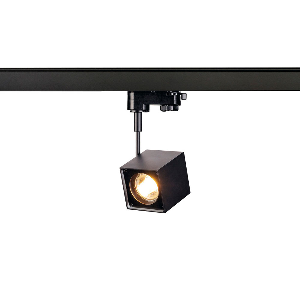 S.Luce SLV Altra Dice Spot inkl. 3P.-Adapter eckig GU10 max. 50W Schwarz Blitzangebot
