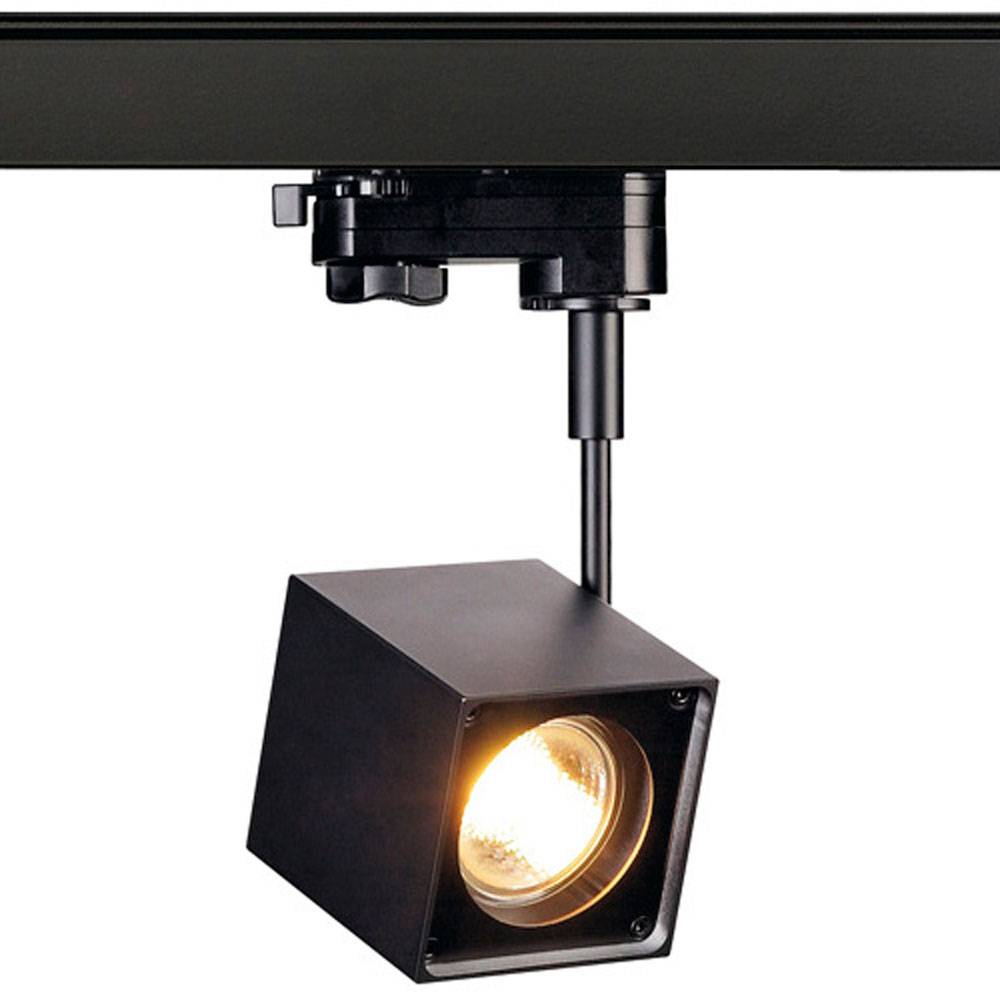 S.Luce SLV Altra Dice Spot inkl. 3P.-Adapter eckig GU10 max. 50W Schwarz Blitzangebot