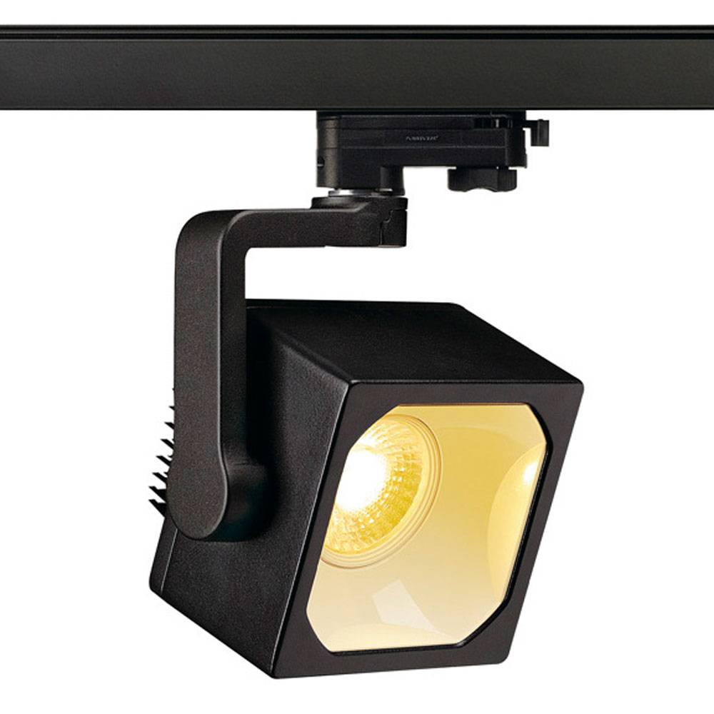 S.Luce SLV Euro Cube LED Spot 60° inkl. 3P.-Adapter 4000K CRI90 Schwarz Kauf eins, bekomm eins gratis