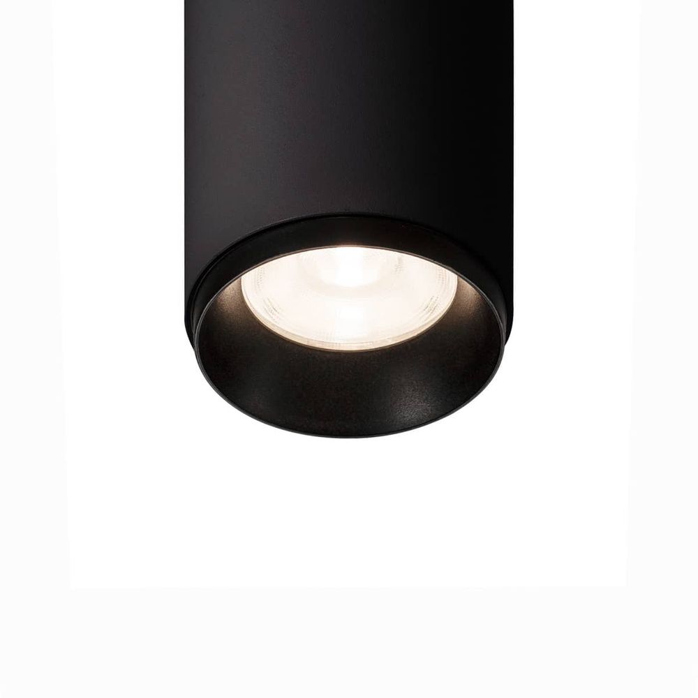 S.Luce Numinos LED-Deckenleuchte Schwarz zylindrisch Super Sparpreis