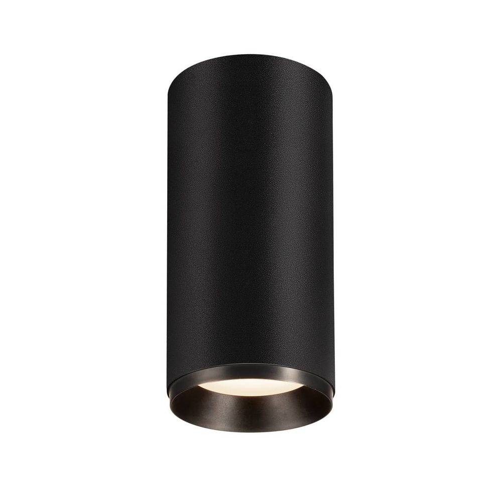S.Luce Numinos LED-Deckenleuchte Schwarz zylindrisch Super Sparpreis