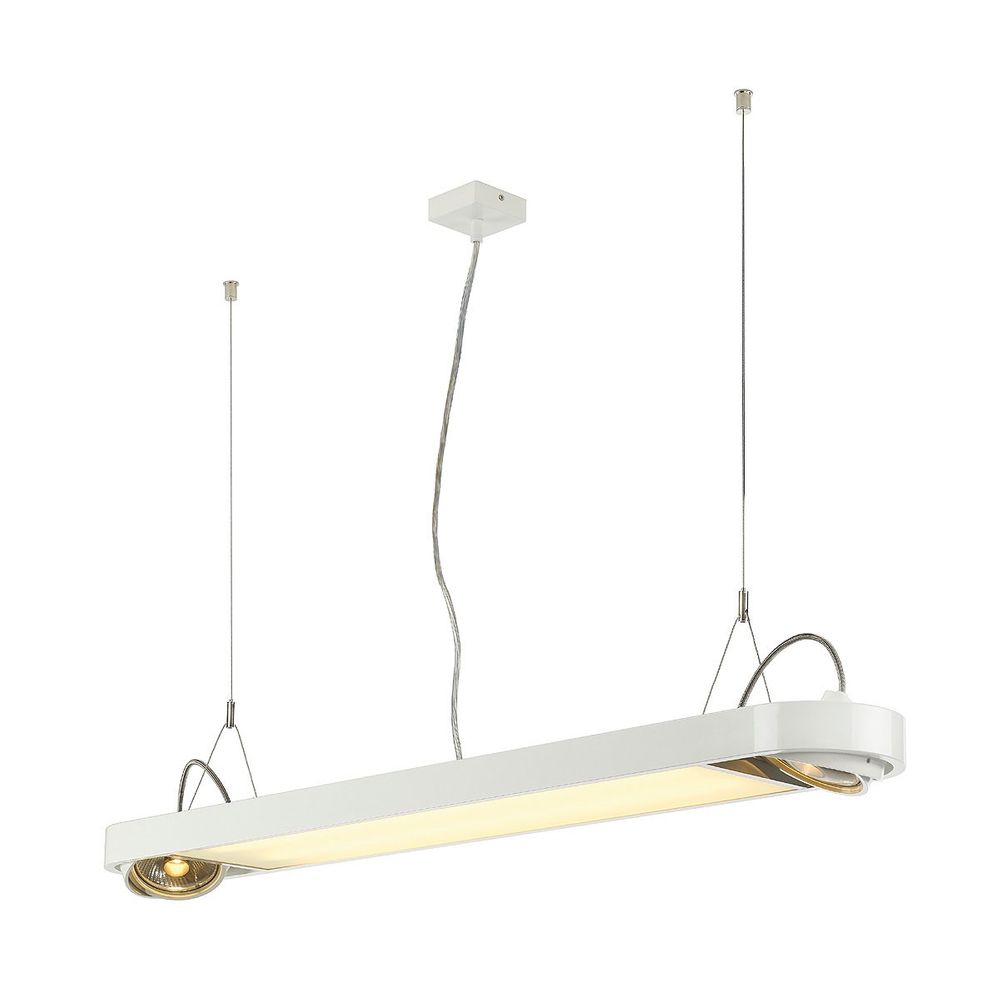 S.Luce SLV Aixlight R Office T5 39W Pendelleuchte rund Wiß