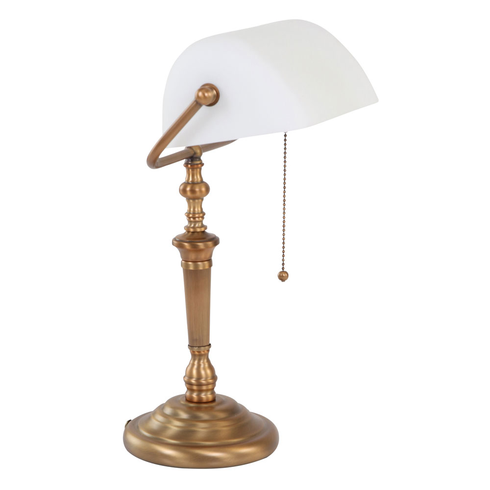 S.Luce Vintage-Tischleuchte Ancilla Bankerslamp Letzte 2 Tage