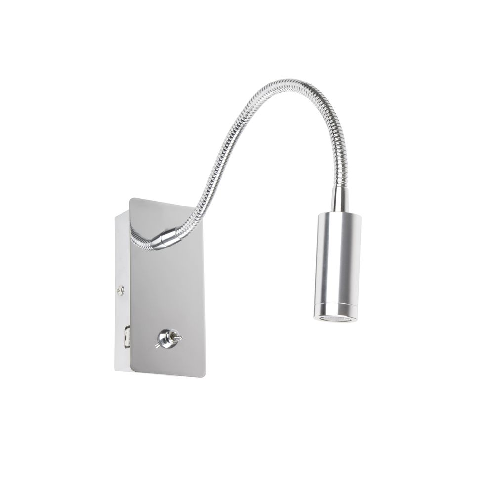 S.Luce LED Lese-Wandleuchte Juliet Chrom