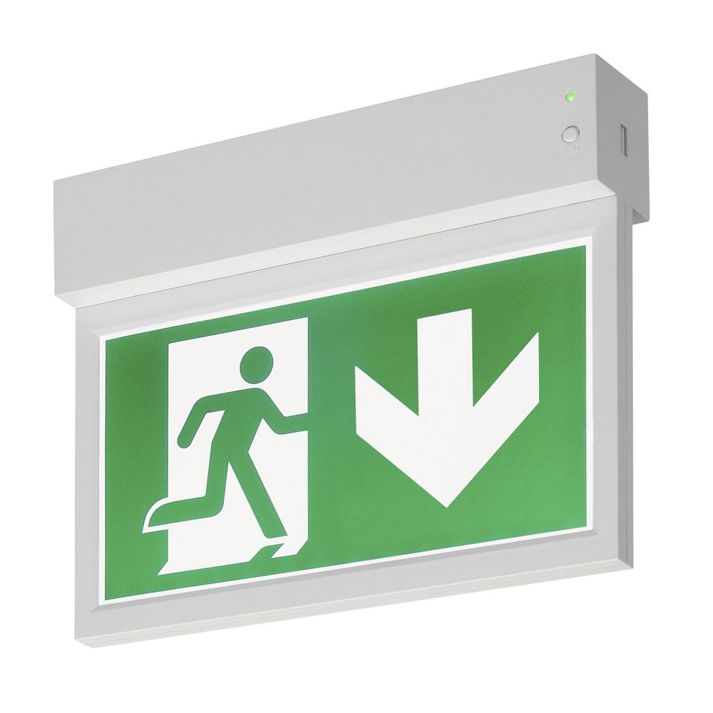 S.Luce SLV P-Light Emergency Exit Sign Wand- & Deckenlampe Weiß Super Rabatt