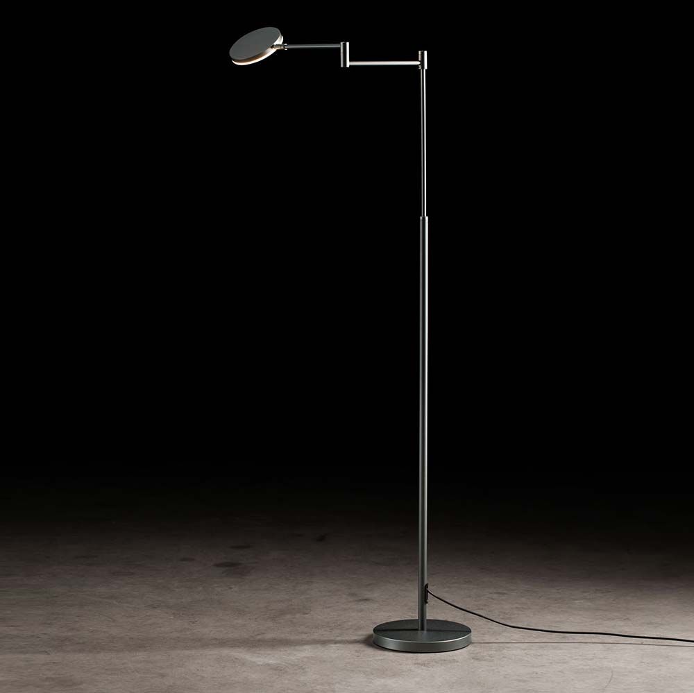 S.Luce Plano B LED-Stehleuchte 140cm mit Tastdimmer 2000lm Platin Begrenzt auf 3 Tage
