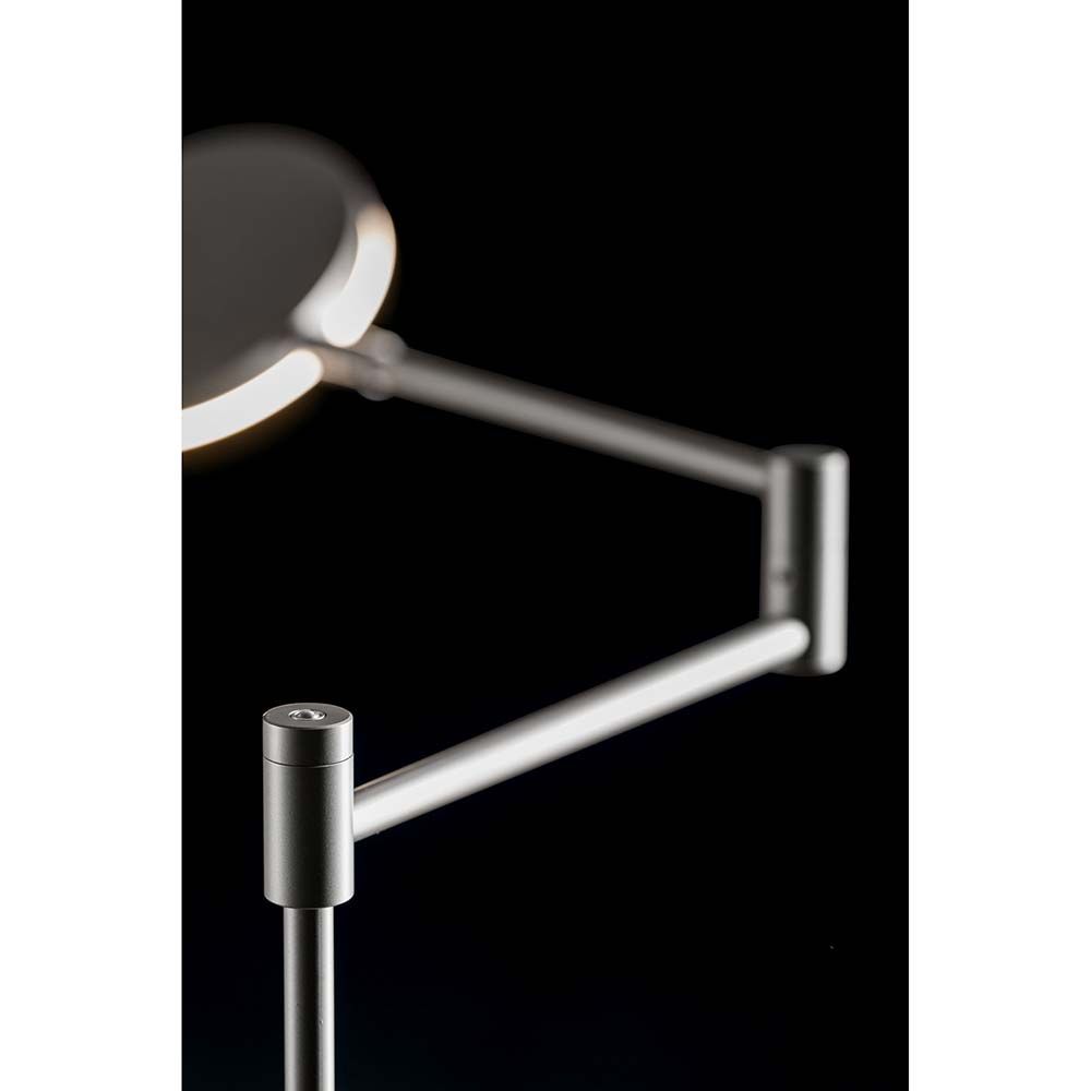 S.Luce Plano B LED-Stehleuchte 140cm mit Tastdimmer 2000lm Platin Begrenzt auf 3 Tage