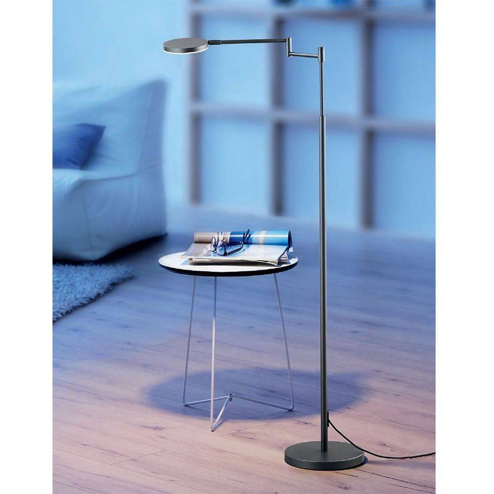 S.Luce Plano B LED-Stehleuchte 140cm mit Tastdimmer 2000lm Platin Begrenzt auf 3 Tage