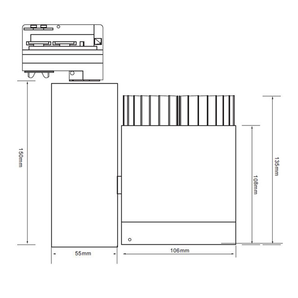 S.Luce 3-Phasen Power-LED Strahler 3500lm 36W 4000K neutral Weiß 50% Rabatt für begrenzte Zeit