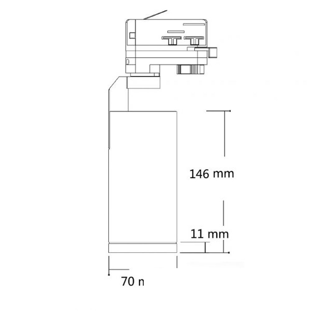 S.Luce 3-Phasen LED Strahler 1150lm 15W 4000K neutral Weiß 2025