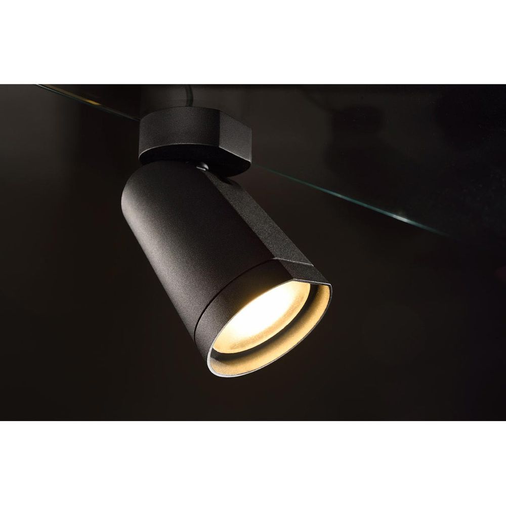 S.Luce SLV BILAS Spot Single 25° LED rund matt Schwarz 15W 2700K mit Rosette Muttertagsangebot
