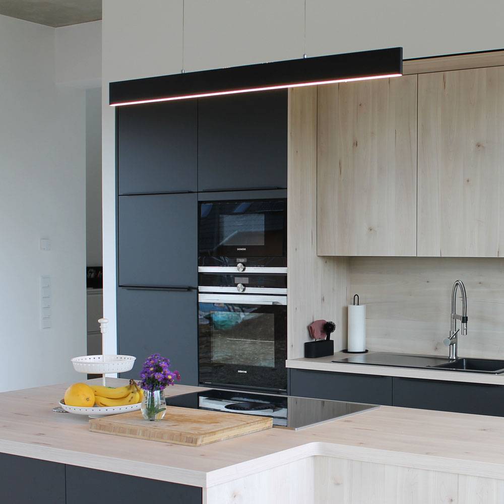 S.Luce Slim LED-Hängeleuchte Dimmbar 3040lm Up&Down Schwarz Vatertagsangebot