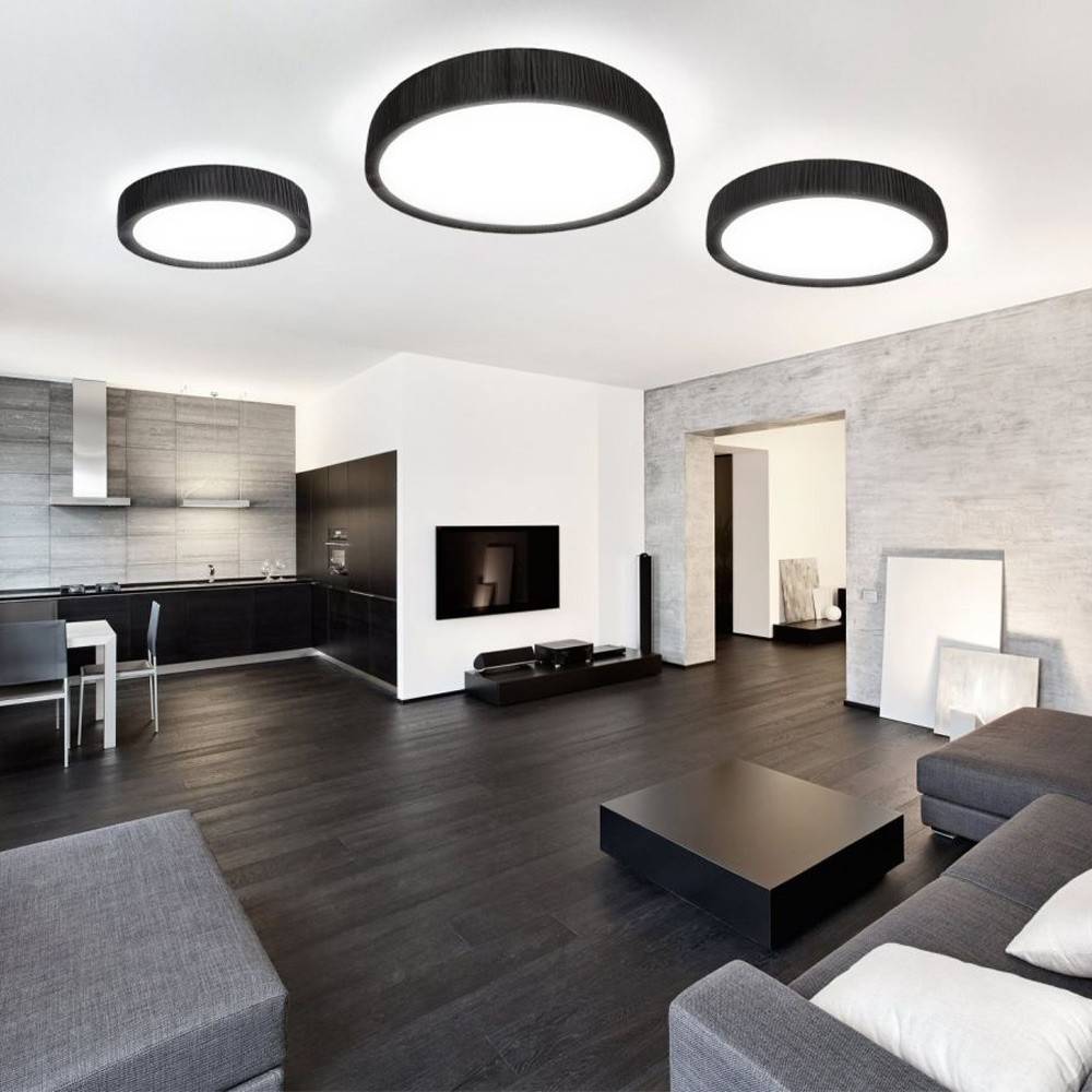 S.Luce Handro LED Deckenleuchte Ø 100cm Schwarz Valentinstagsangebot