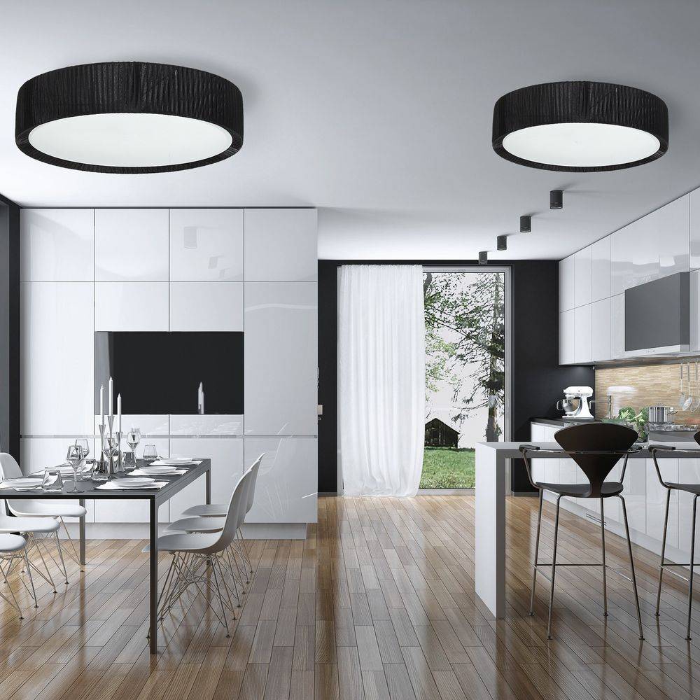 S.Luce Handro LED Deckenleuchte Ø 100cm Schwarz Valentinstagsangebot