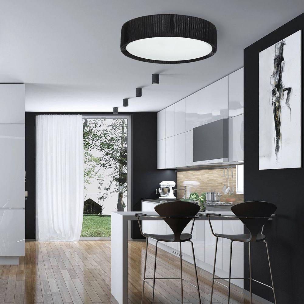 S.Luce Handro LED Deckenleuchte Ø 100cm Schwarz Valentinstagsangebot