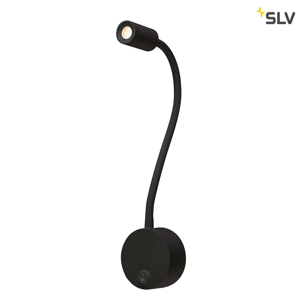 S.Luce SLV Dio Flex Plate LED Wandaufbauleuchte Schwarz 2700K Tiefpreis