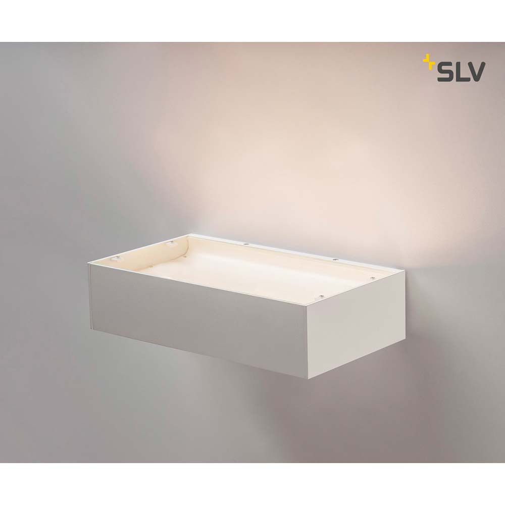 S.Luce SLV Shell 30 LED Wandaufbauleuchte Weiß Kostenlose Rückgabe