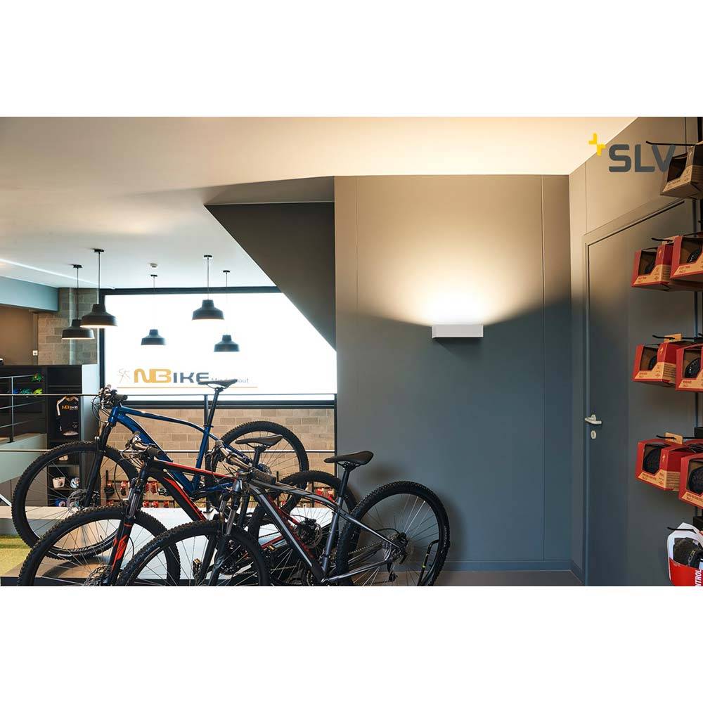S.Luce SLV Shell 30 LED Wandaufbauleuchte Weiß Kostenlose Rückgabe