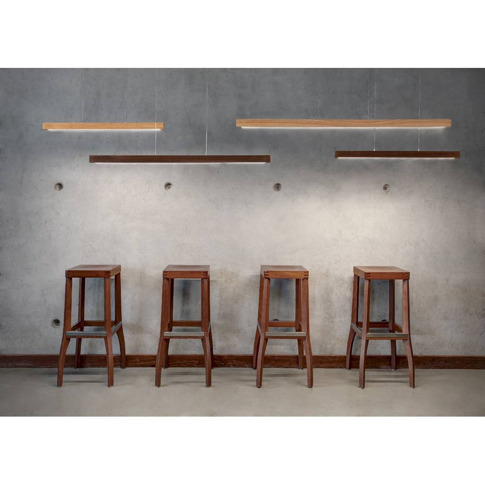 S.Luce LED Pendelleuchte Smal Touch-Dimmer 3220lm Eiche-Geölt Bis zu 65% Rabatt
