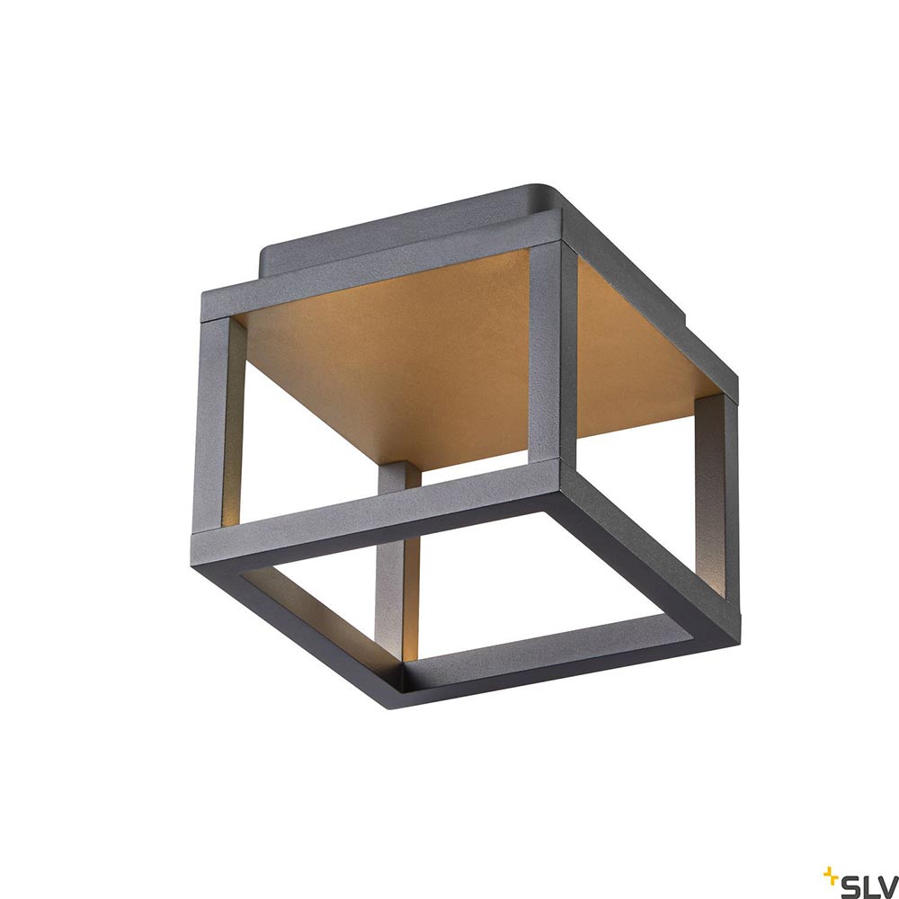 S.Luce SLV Quadrulo XS LED Outdoor Deckenaufbauleuchte Anthrazit Discount Store für neue Produkte