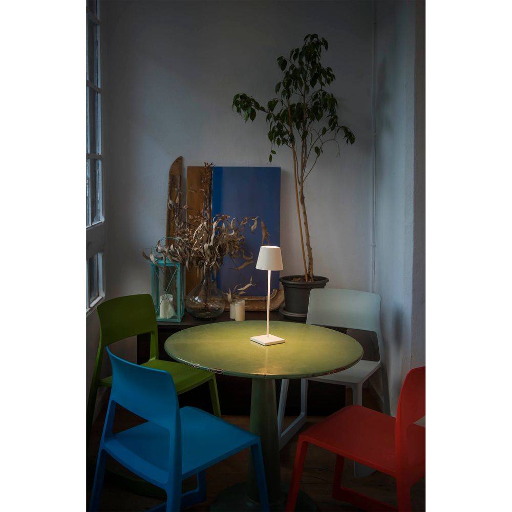 S.Luce LED Akku-Außentischlampe TOC IP54 Weiß 50% Rabatt für begrenzte Zeit