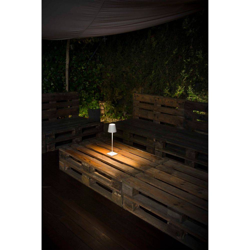 S.Luce LED Akku-Außentischlampe TOC IP54 Weiß 50% Rabatt für begrenzte Zeit
