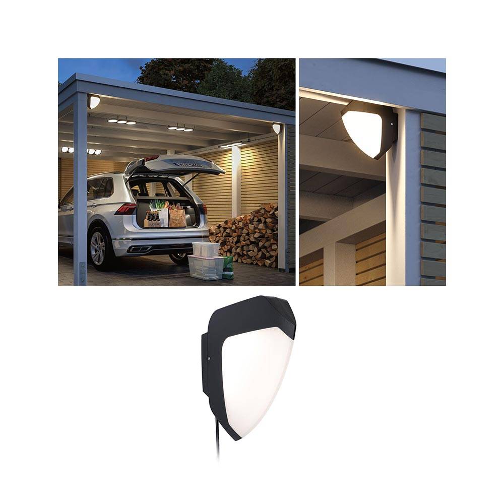 S.Luce Park + Light LED Außenwandleuchte Ikosea Anthrazit Online