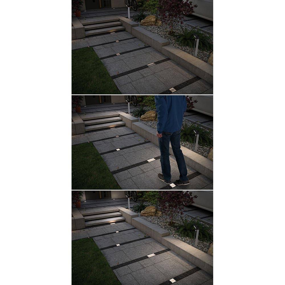 S.Luce LED Bodeneinbauleuchte Brick mit Bewegungsmelder IP67 Outlet