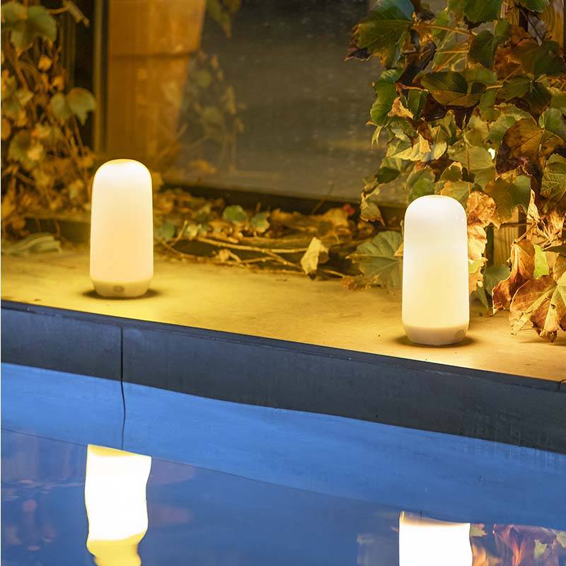 S.Luce Candy Akku-Tischleuchte mit Flammen-Effekt IP54 Fabrikverkauf