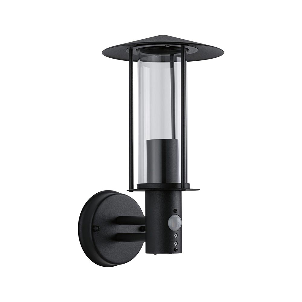S.Luce Sensor Außenwandleuchte Classic Dunkelgrau Metall Glas Kostenloser Versand
