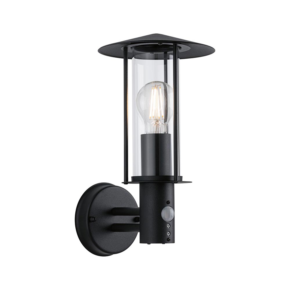 S.Luce Sensor Außenwandleuchte Classic Dunkelgrau Metall Glas Kostenloser Versand