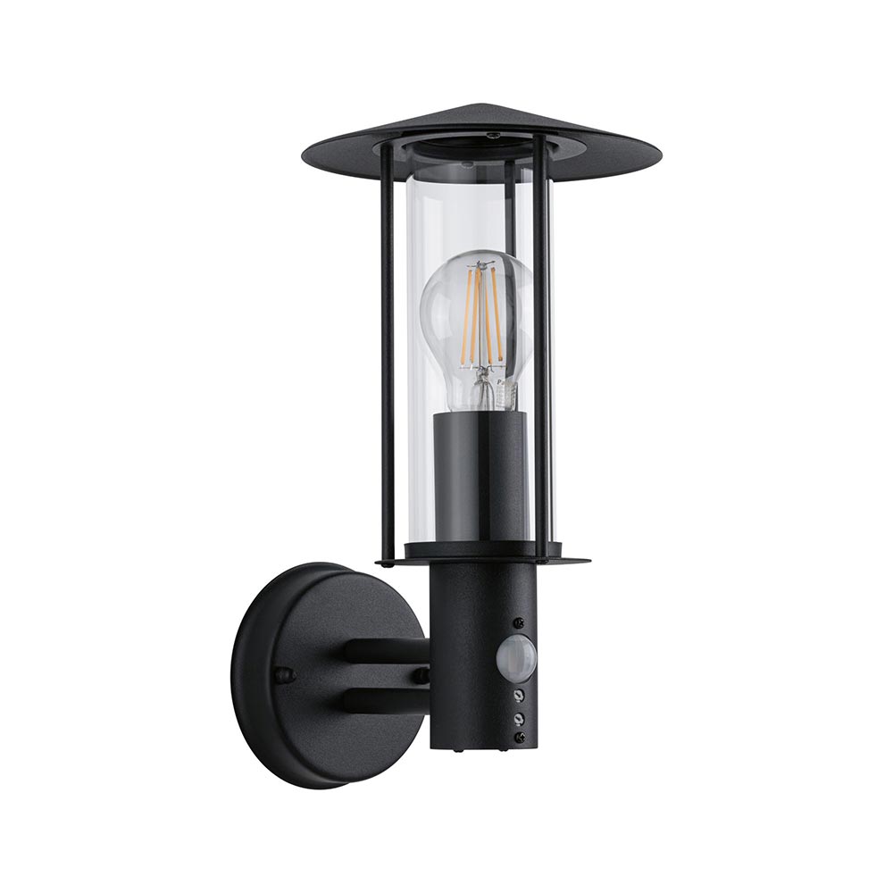 S.Luce Sensor Außenwandleuchte Classic Dunkelgrau Metall Glas Kostenloser Versand