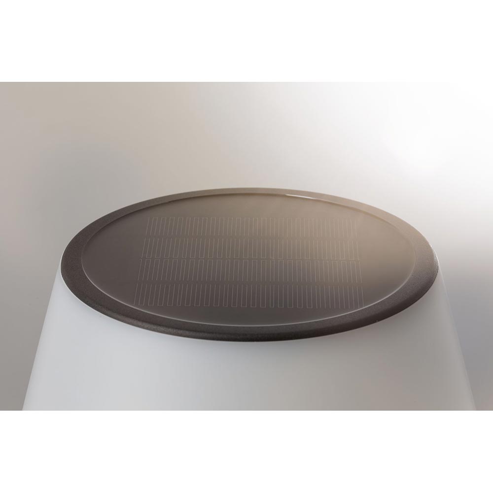 S.Luce Solar LED Tischleuchte Lillesol Edelstahl mit Stufen-Dimmer Exklusivangebot