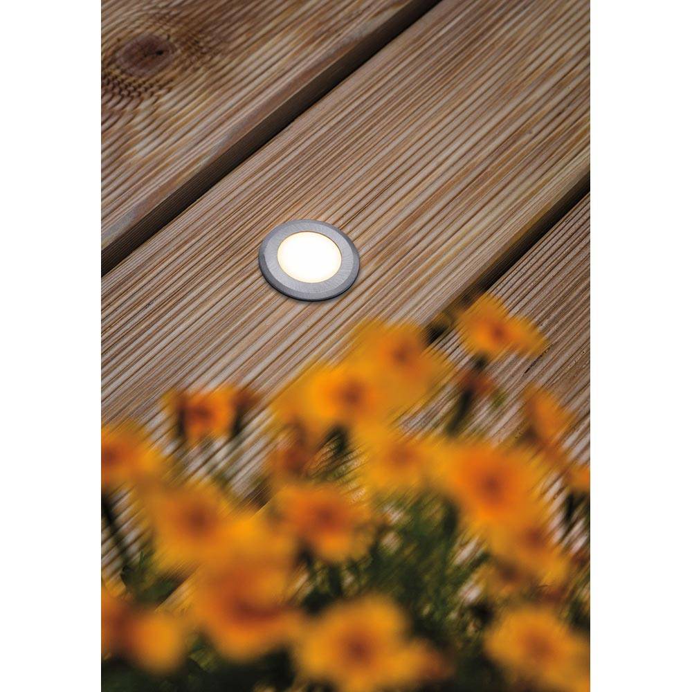 S.Luce House LED Außen Bodeneinbauleuchte Rund Edelstahl IP67
