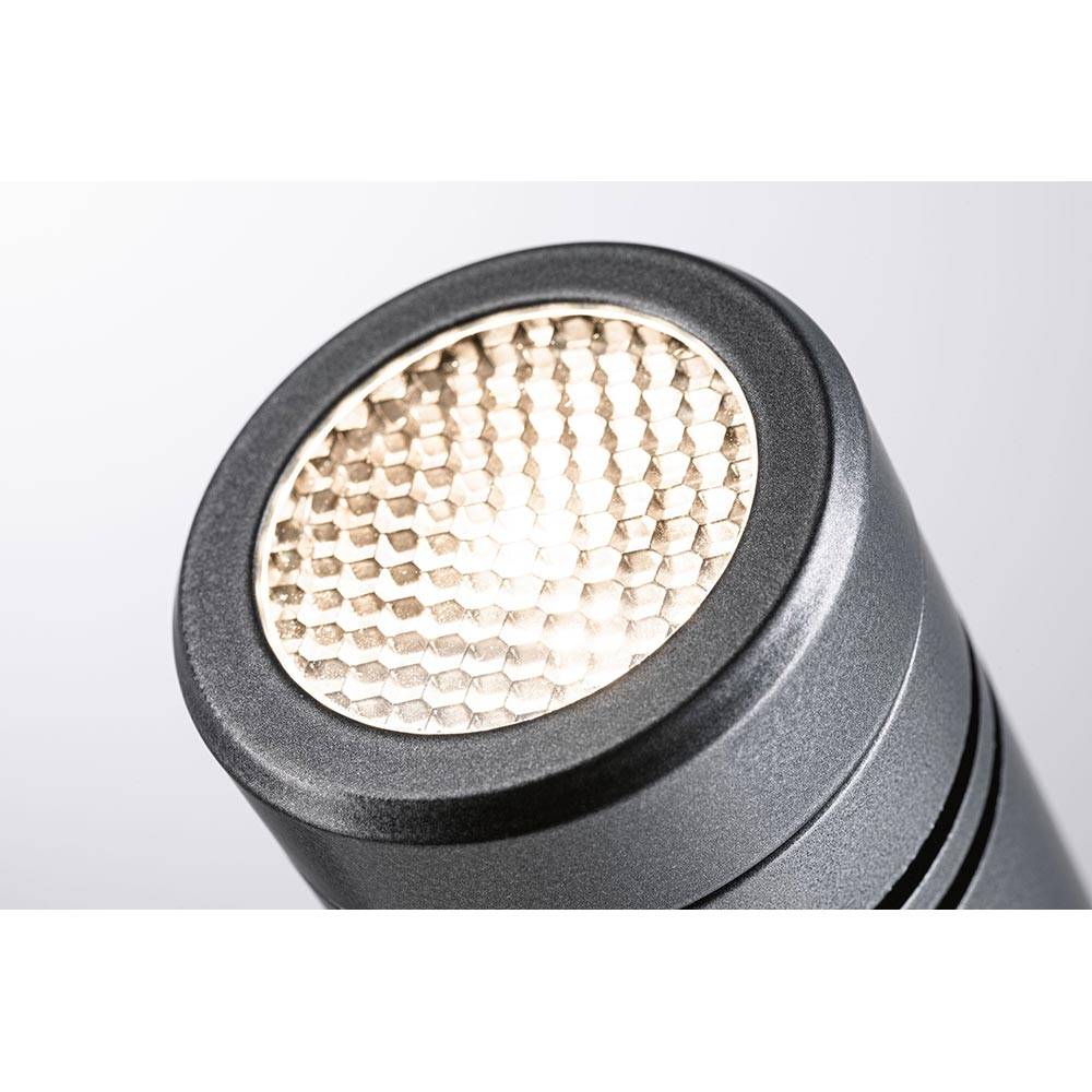 S.Luce LED Gartenstrahler Radon Grau Metall IP65 Vatertagsangebot