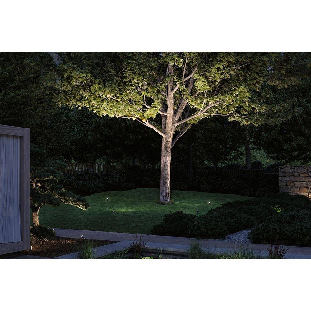 S.Luce LED Gartenstrahler Radon Grau Metall IP65 Vatertagsangebot