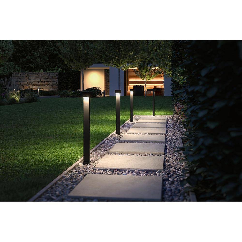 S.Luce LED Pollerleuchte Dobla Anthrazit Aluminium Valentinstagsangebot