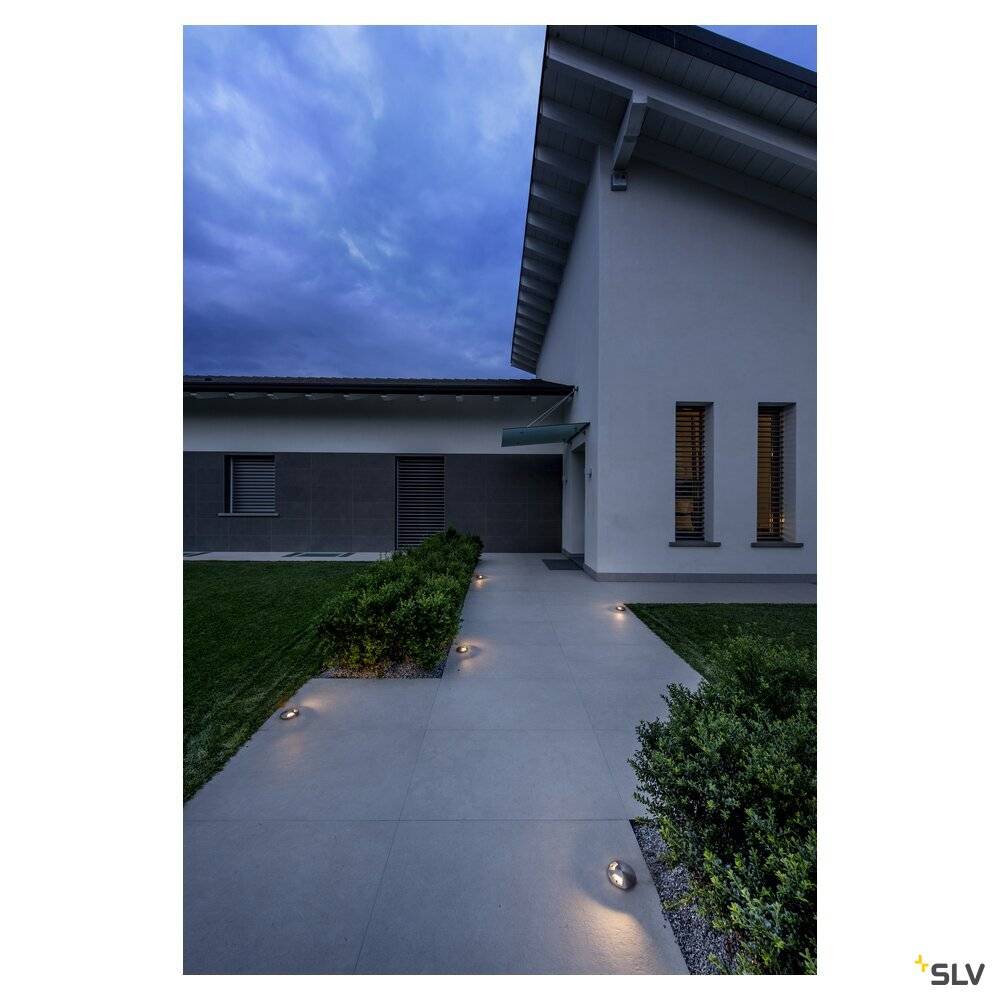 S.Luce SLV Small Plot LED Modul Edelstahl Gefrosted 3000K 180° Heißer Verkauf