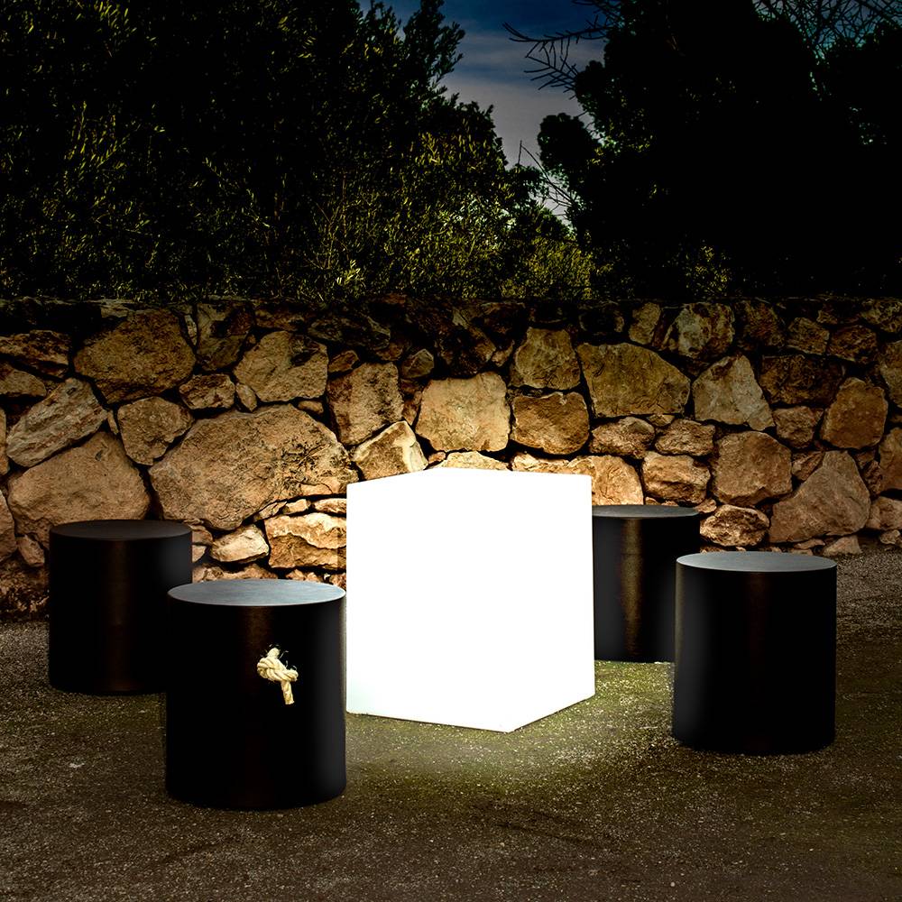 S.Luce Cuby LED-Dekoleuchte mit Akku und Solar Riesige Ersparnisse