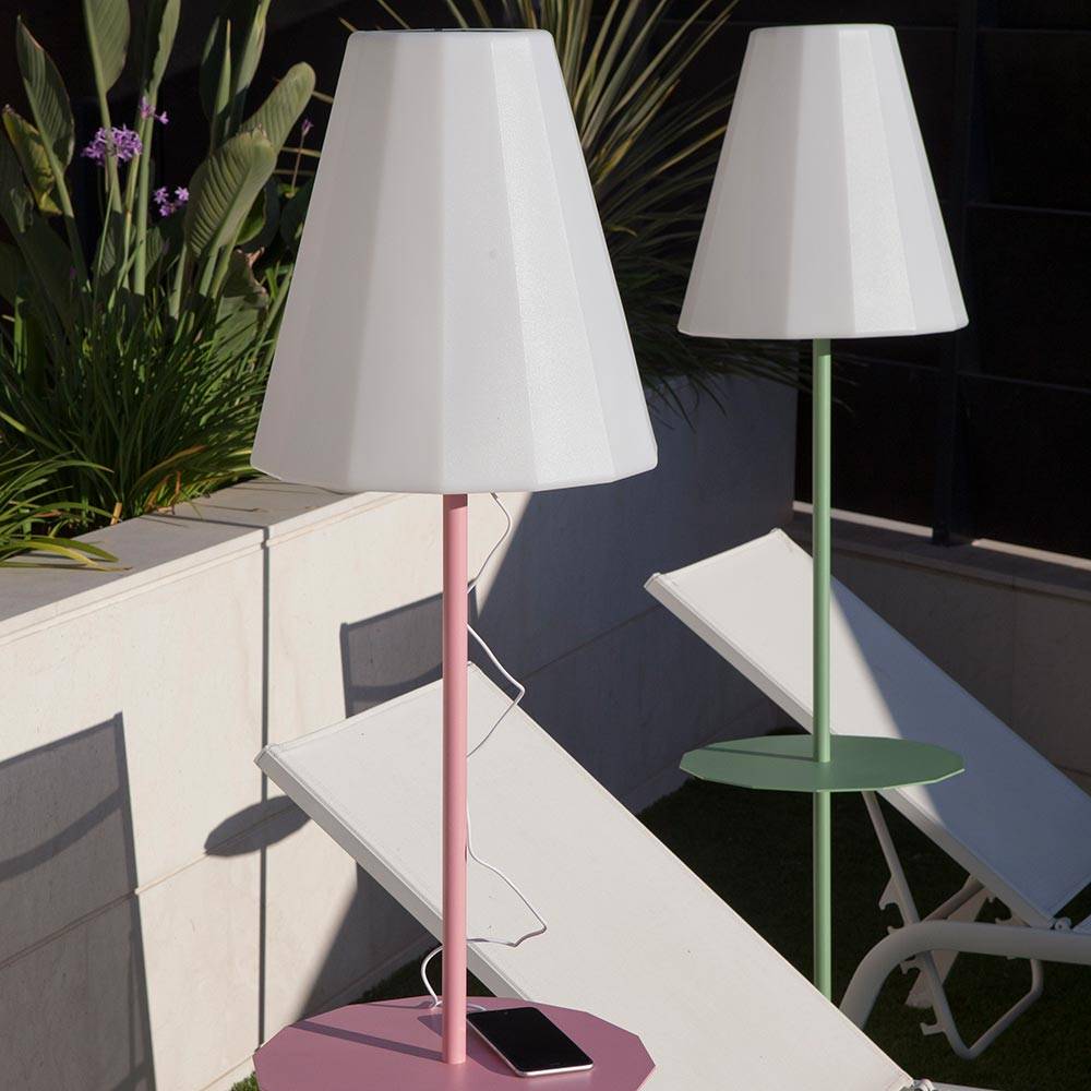 S.Luce LED Solar-Stehleuchte Helga mit Fernbedienung Letzte 2 Tage
