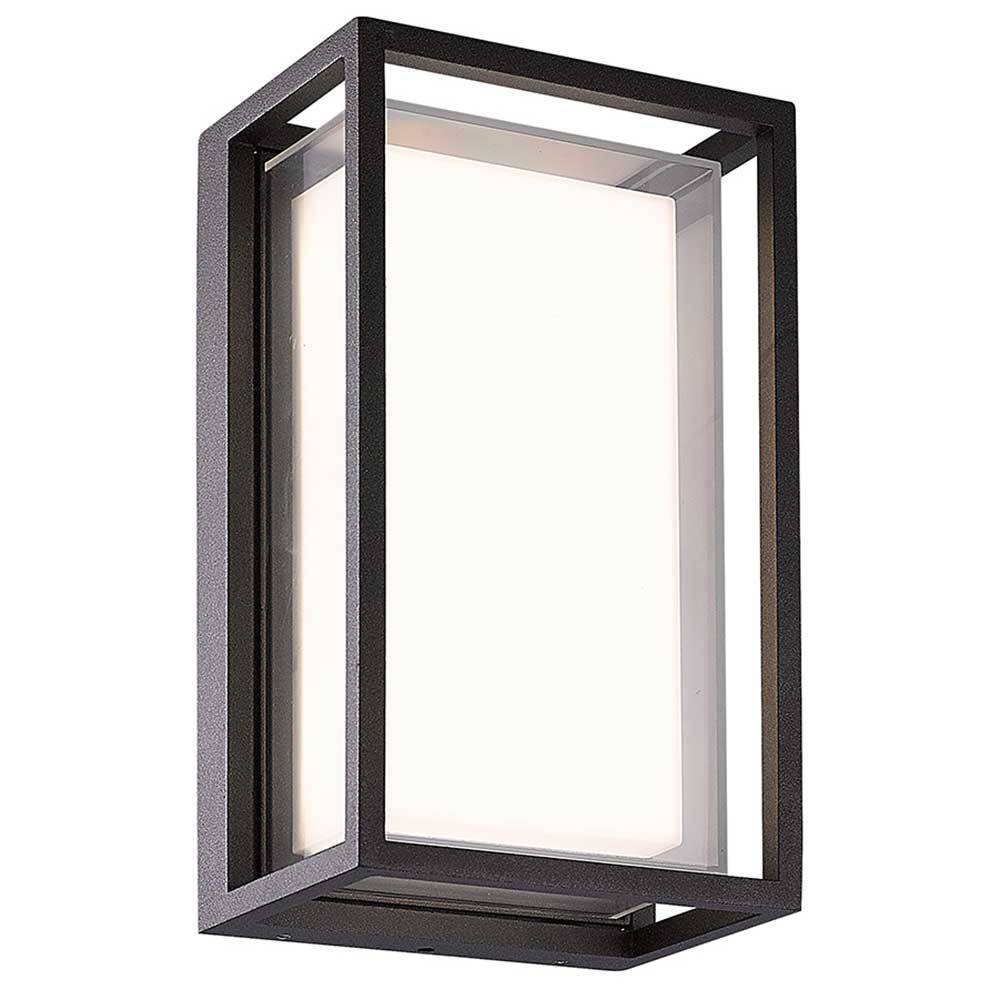 S.Luce Mantra Chamonix rechteckige Outdoor LED-Wandleuchte Nur noch ein Tag übrig