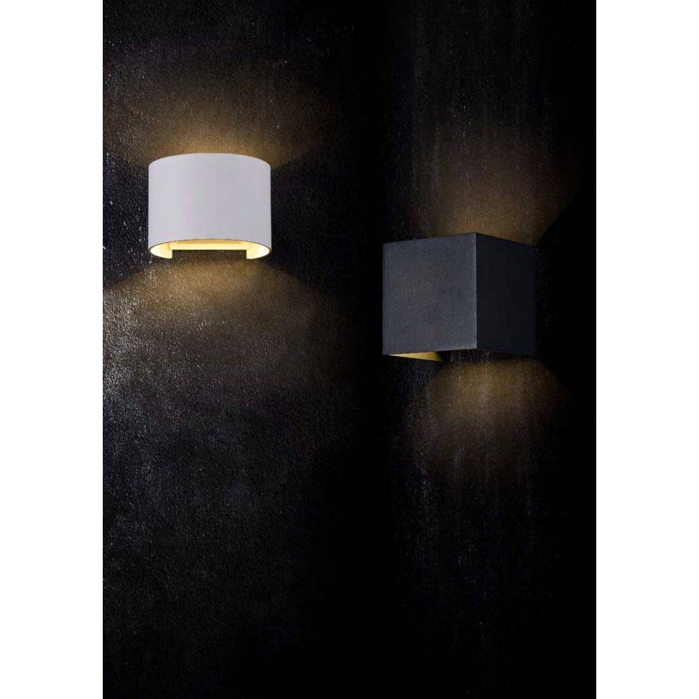 S.Luce Maytoni Fulton LED-Außenwandlampe rund IP54 im Angebot