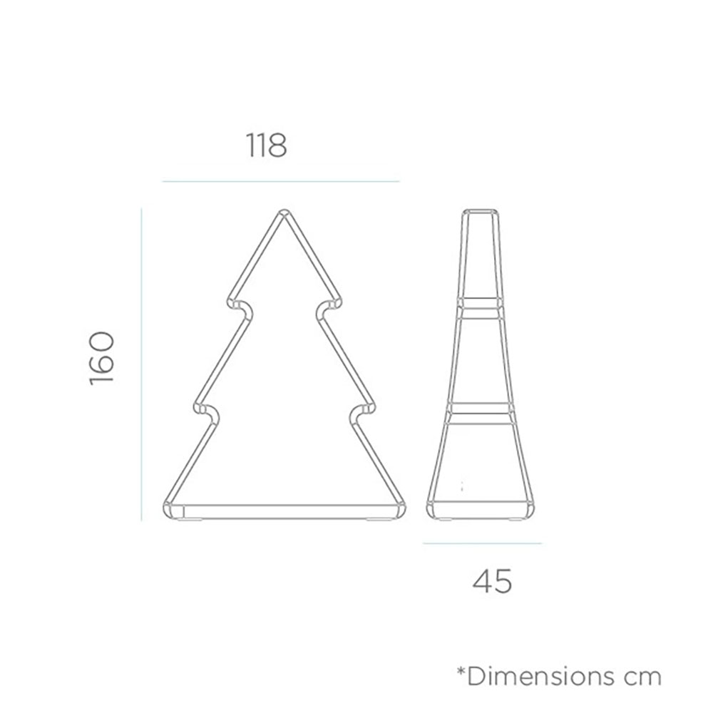 S.Luce XXL LED Weihnachtsbaum Pinus 160cm IP65 Fabrikpreis