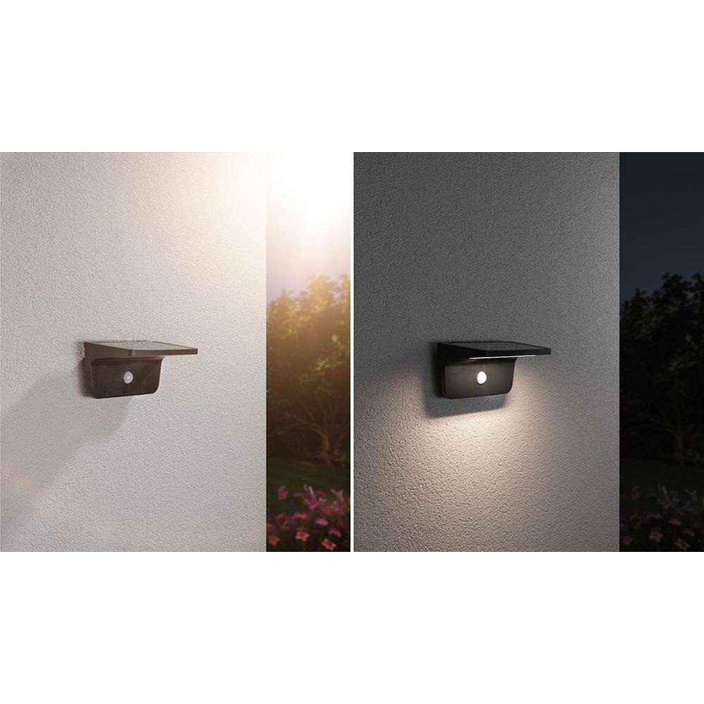 S.Luce Solar LED Sensor Außenwandampe Cyrus mit Orientierungslicht Exklusivangebot