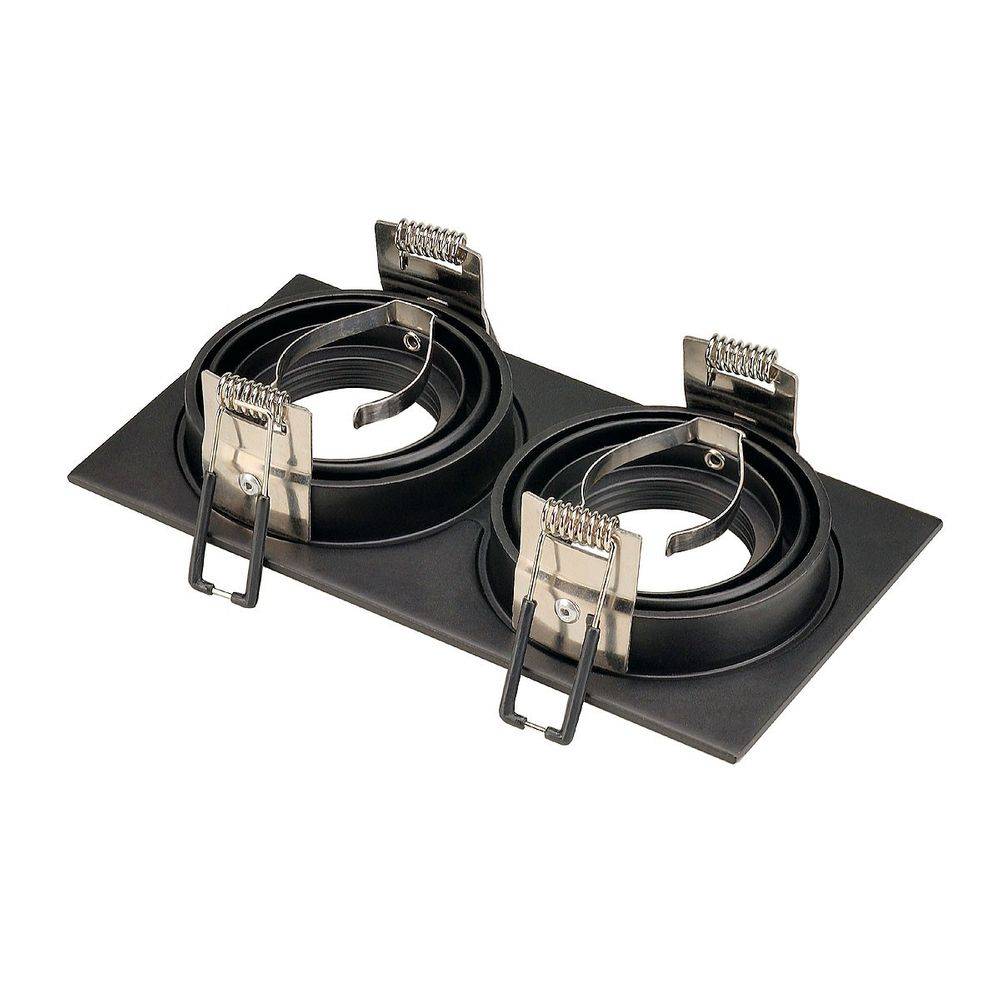 S.Luce SLV New Tria II GU10 Downlight rechteckig Schwarz Tägliche Deals