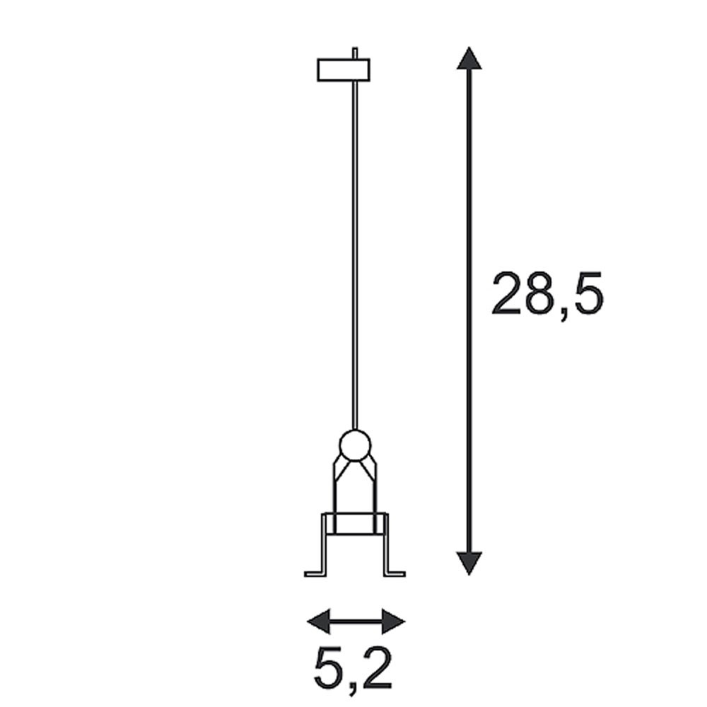 S.Luce SLV Seilleuchte QRB chrom G53 max. 50W Sonderangebote