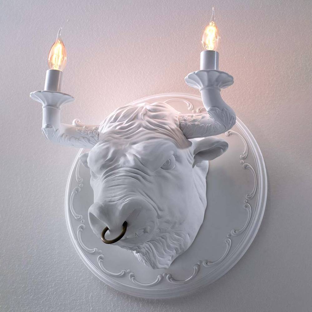 S.Luce Karman Corrado Stier-Wandleuchte 50% Rabatt mit kostenlosem Versand