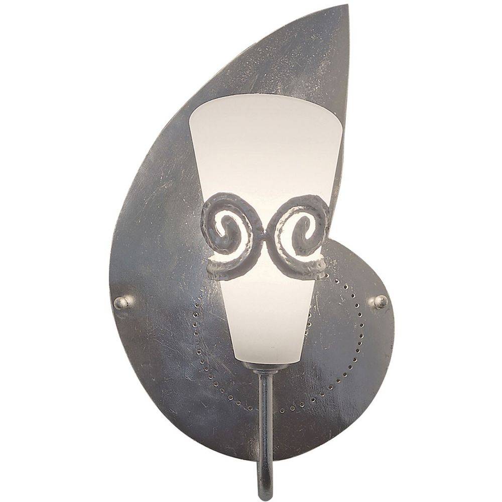 S.Luce Wandleuchte Doppione Links Eisen-Glas Silber Black Friday Preise